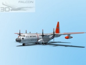 falcon3d c130 hercules usaf sar Modello 3D