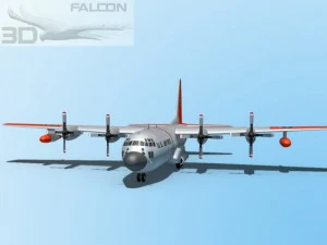 falcon3d c130 hercules usaf sar 3D Model
