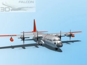 falcon3d c130 hercules usaf sar 3D Model
