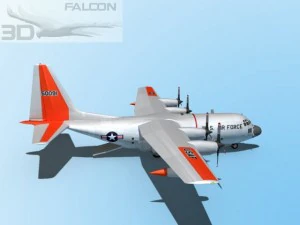 falcon3d c130 hercules usaf sar 3D Model