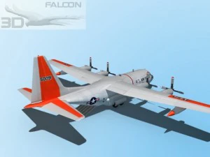 falcon3d c130 hercules usaf sar 3D Model