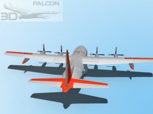 falcon3d c130 hercules usaf sar Modello 3D