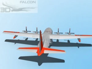 falcon3d c130 hercules usaf sar 3D Model