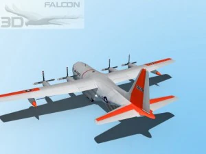 falcon3d c130 hercules usaf sar 3D Model