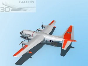 falcon3d c130 hercules usaf sar 3D Model