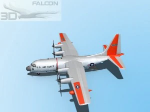 falcon3d c130 hercules usaf sar 3D Model