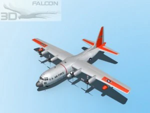 falcon3d c130 hercules usaf sar 3D Model