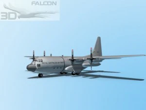 falcon3d c130 hercules australian 3D Model