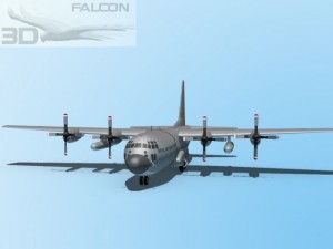 falcon3d c130 hercules australian 3Dモデル