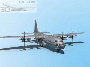 falcon3d c130 hercules australian 3D Model