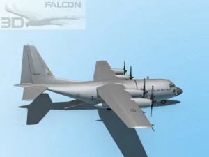 falcon3d c130 hercules australian 3D Model