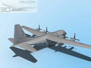 falcon3d c130 hercules australian 3D Model