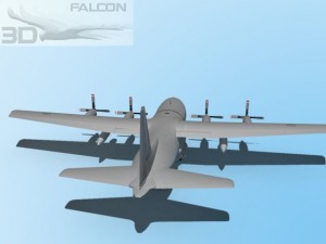 falcon3d c130 hercules australian 3Dモデル