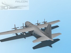 falcon3d c130 hercules australian 3Dモデル
