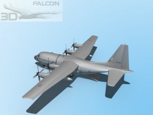 falcon3d c130 hercules australian 3Dモデル