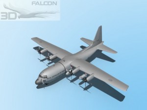 falcon3d c130 hercules australian 3Dモデル