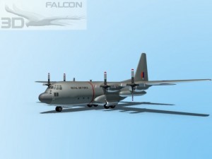 falcon3d c130 hercules royal air force Modello 3D
