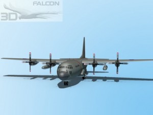 falcon3d c130 hercules royal air force Modello 3D