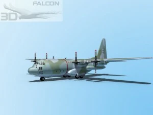 falcon3d c130 hercules usaf 3D Model