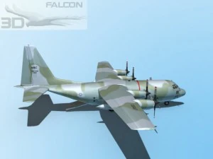 falcon3d c130 hercules usaf 3D Model