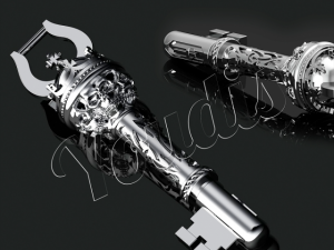 pendant key jewellry Modelo 3D