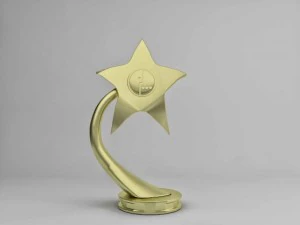 statua della stella Modello 3D