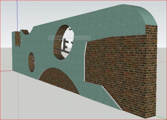 wall Model 3D .c4d .max .obj .3ds .fbx .stl .blend 