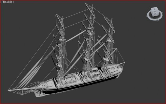 parusnik Modello 3D .c4d .max .obj .3ds .fbx .stl .blend