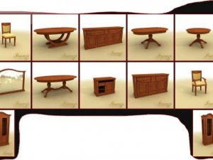 mobilya seti 3D Model