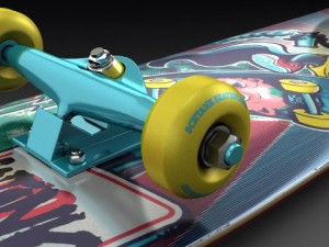 skateboard Model 3D