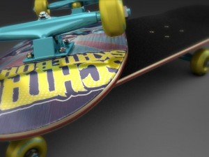 skateboard Model 3D
