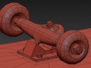 skateboard Model 3D