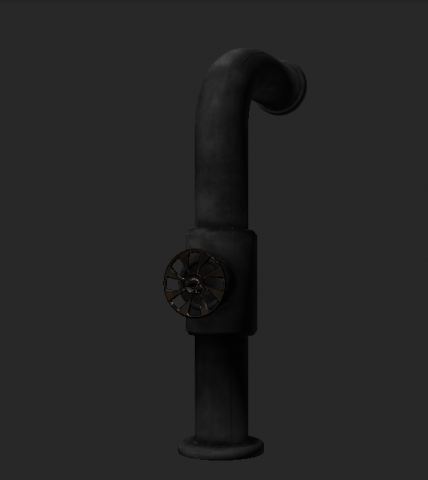 iron pipe 3D Model .c4d .max .obj .3ds .fbx .stl .blend 