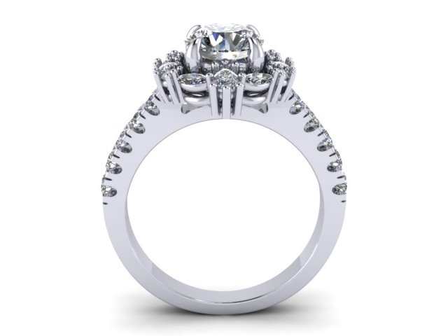 Download love rose engagement ring 3D Model