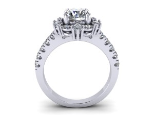 love rose engagement ring Modelo de impresión 3D