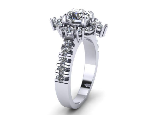 love rose engagement ring 3D Print Model .c4d .max .obj .3ds .fbx .lwo .lw .lws