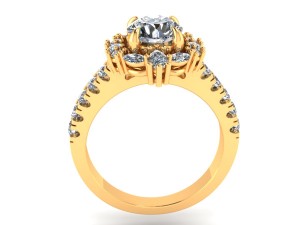 love rose engagement ring Modelo de impresión 3D