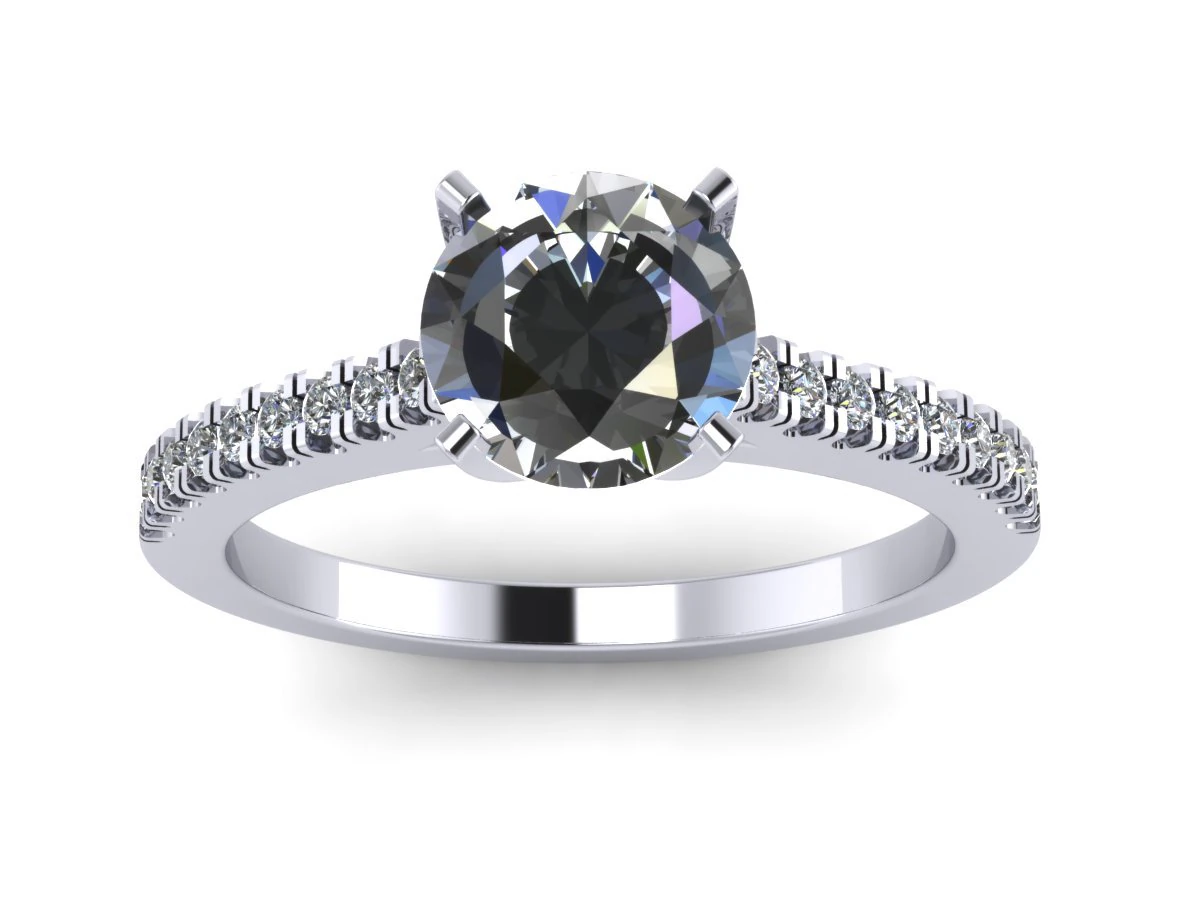 love solitaire diamond ring 3D Print Model .c4d .max .obj .3ds .fbx .stl .blend 