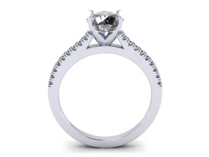 love solitaire diamond ring 3D Print Model