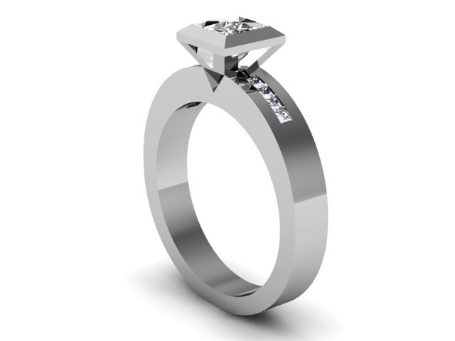 princess love wedding ring 3D Print Model .c4d .max .obj .3ds .fbx .stl .blend 