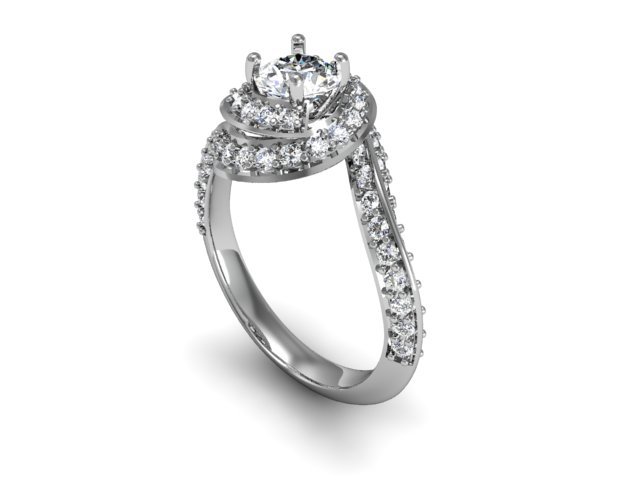 love twife diamond ring Modelo de Impressão 3D .c4d .max .obj .3ds .fbx .stl .blend 