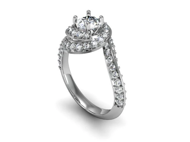 love twife diamond ring 3D Print Model .c4d .max .obj .3ds .fbx .stl .blend 