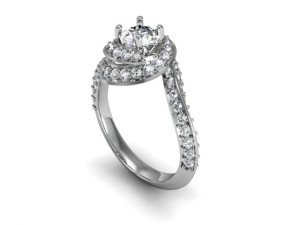 love twife diamond ring 3D Принт Модель