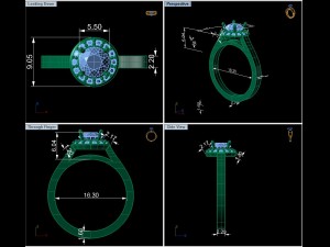 love engagement ring 3D Baskı Modeli
