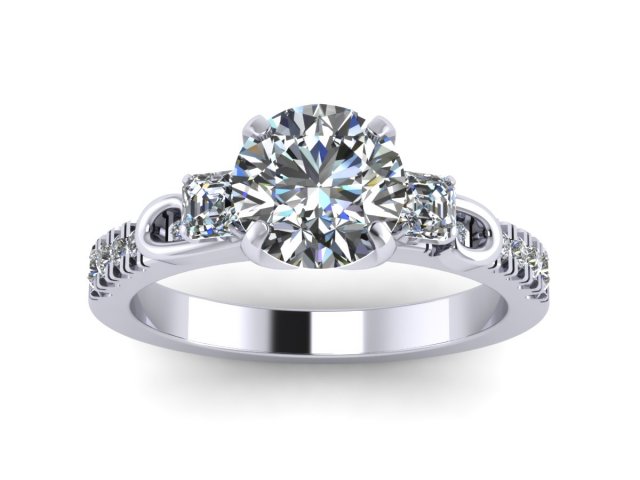 unique love wedding ring 3D Print Model .c4d .max .obj .3ds .fbx .stl .blend 