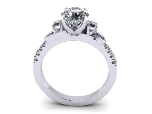unique love wedding ring 3D Print Model