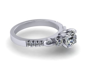 unique love wedding ring 3D Print Model