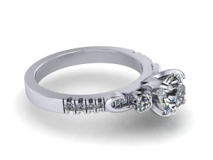 unique love wedding ring 3D Print Model