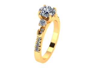 unique love wedding ring 3D Print Model