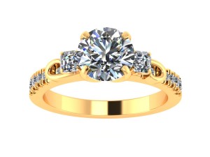 unique love wedding ring 3D Print Model